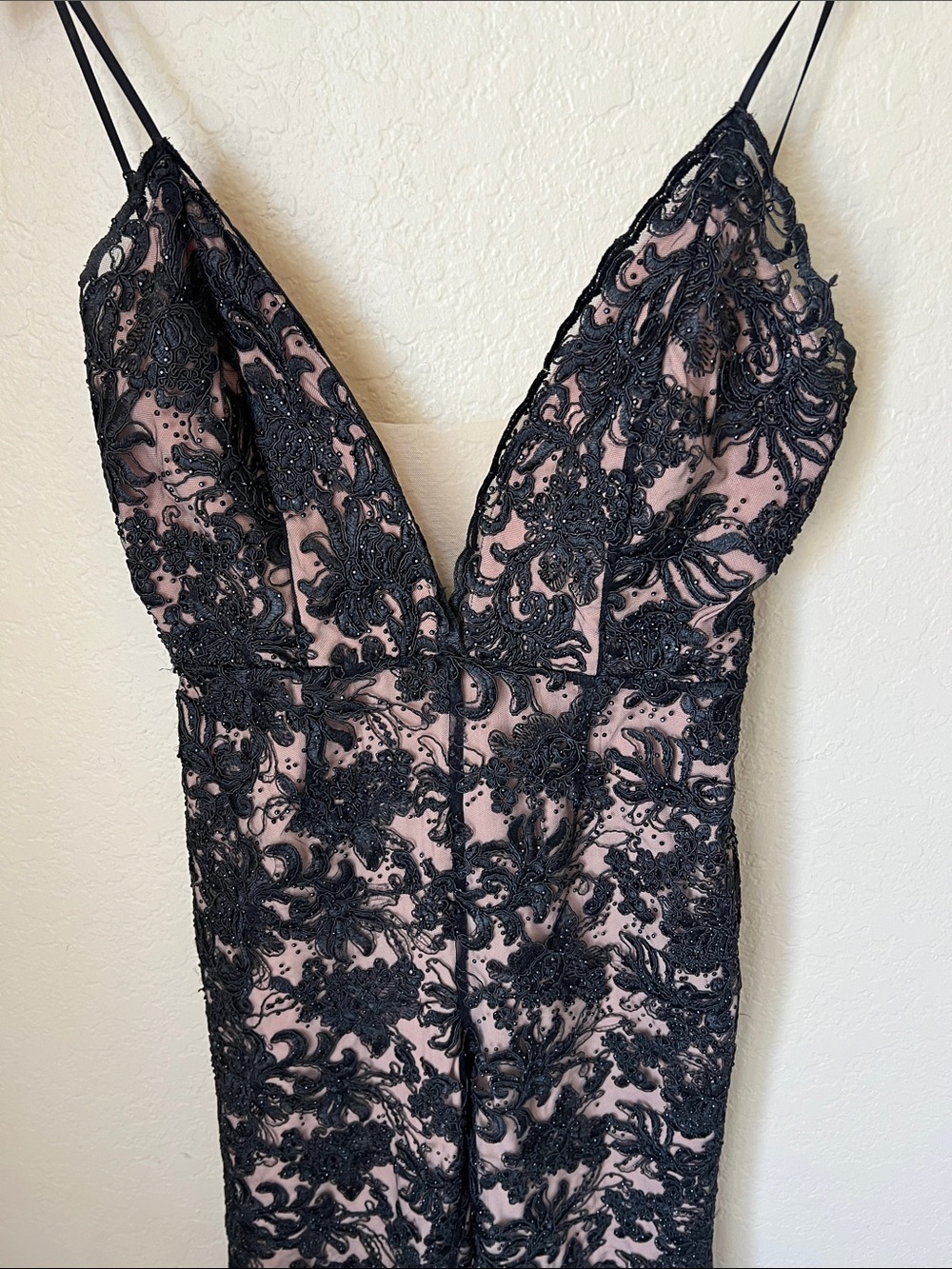 Chrissy Teigan x revolve black beaded embroidered pant jumpsuit - Picture 3 of 8
